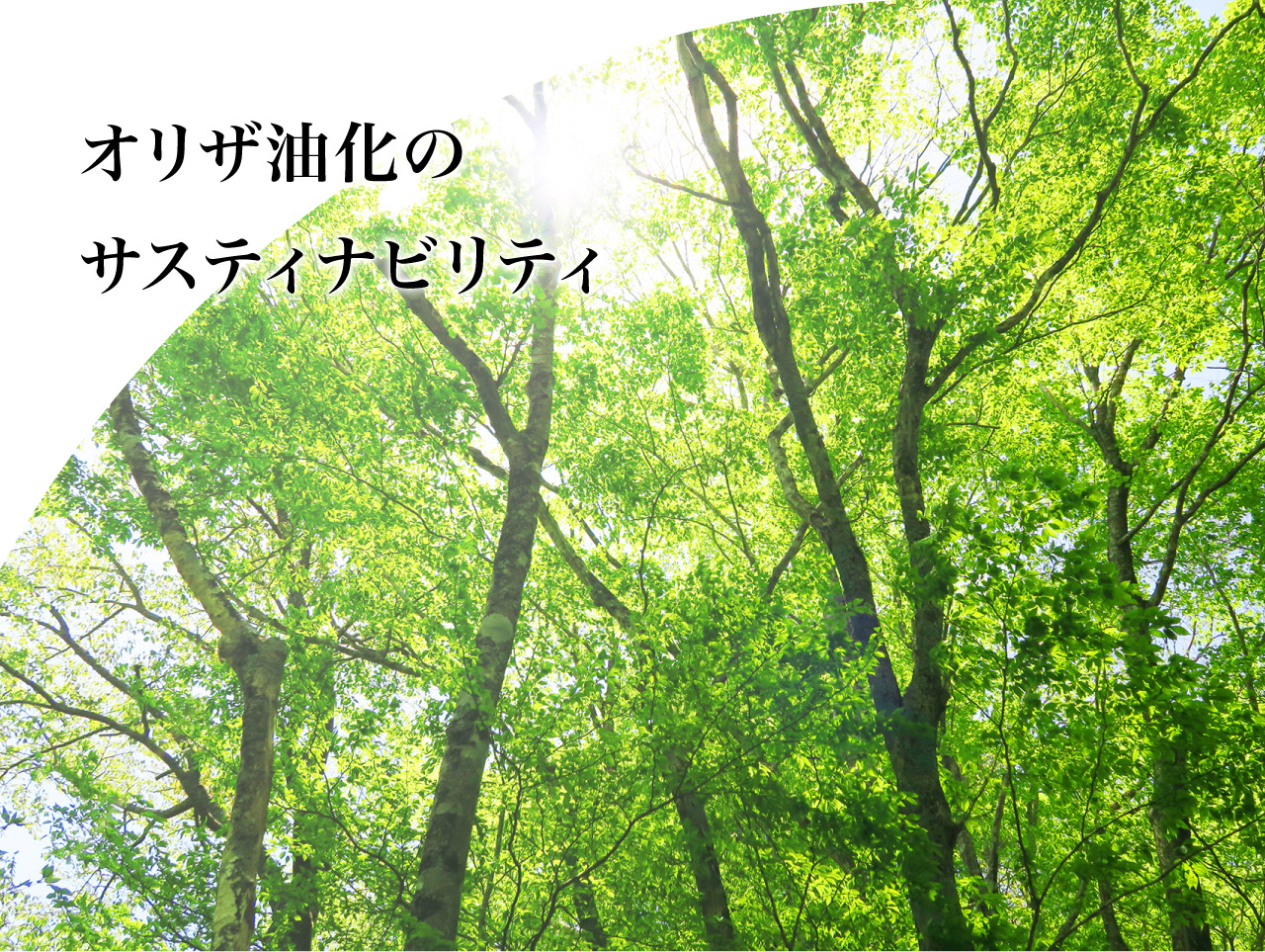 オリザ油化のサステナビリティ